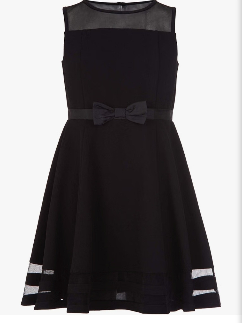 Calvin Klein Black Bow-Accent Girls' Dress